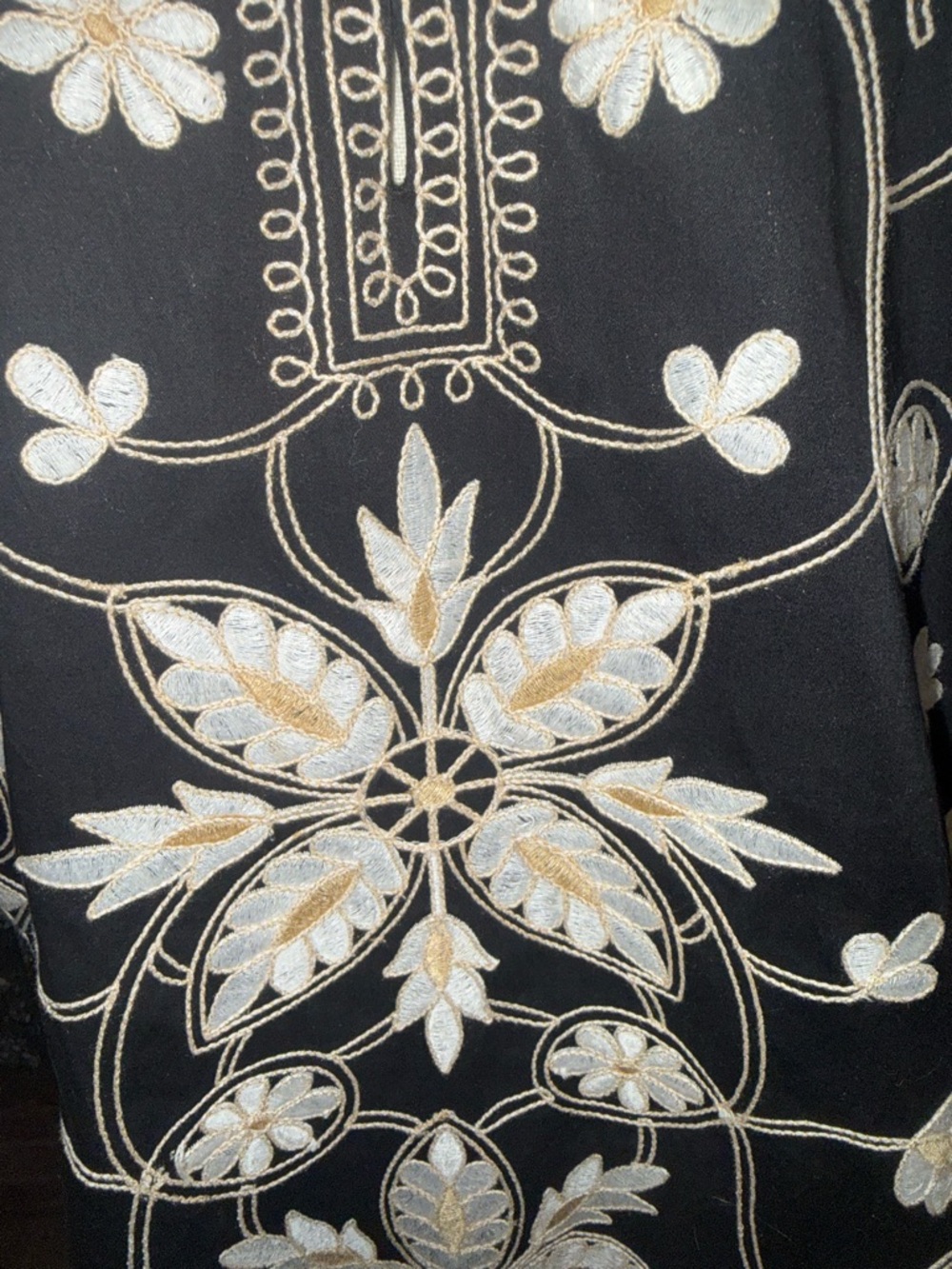 Figue Lynne Floral Embroidered Cotton Tunic Dress Boho Resort Wear Floral - Picture 5 of 7